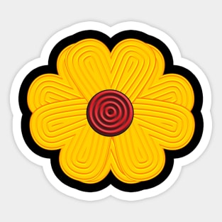 Golden Flower Sticker